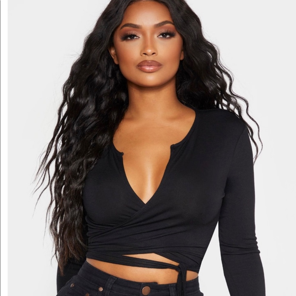 Black Crop top